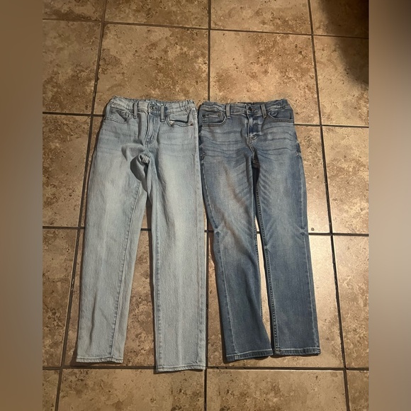 Cat & Jack and Old Navy Light and Dark Blue Jeans-2 pack-Multi - Picture 2 of 5